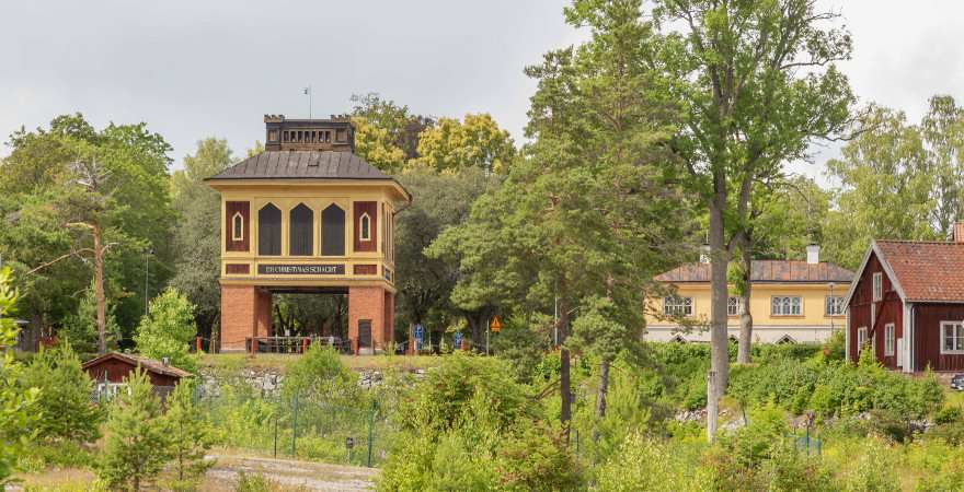 Ein Turm an der Sala Silbermine in Schweden