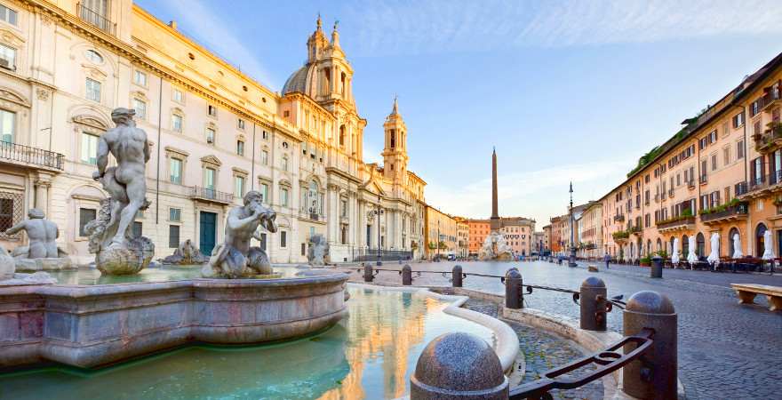 Die Piazza Navona in Rom