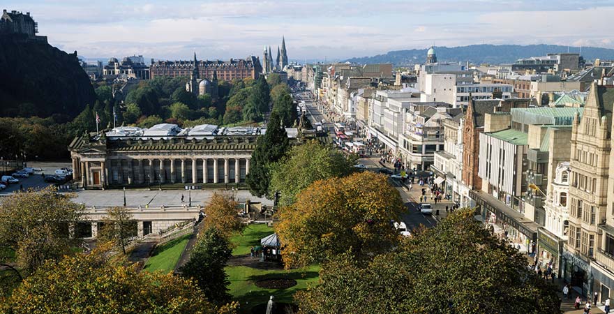 Princes Street and Princes Street Gardens