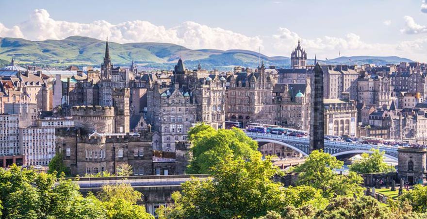 Edinburgh Stadt von Calton Hill