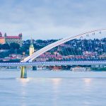 Apollo Bridge Bratislava Skyline