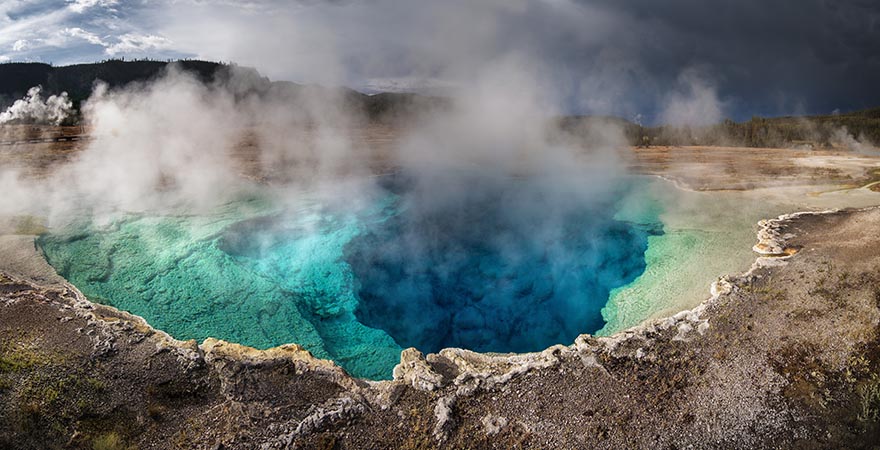 Geothermisches Becken Old Faithful-Gebiet, Yellowstone Nationalpark