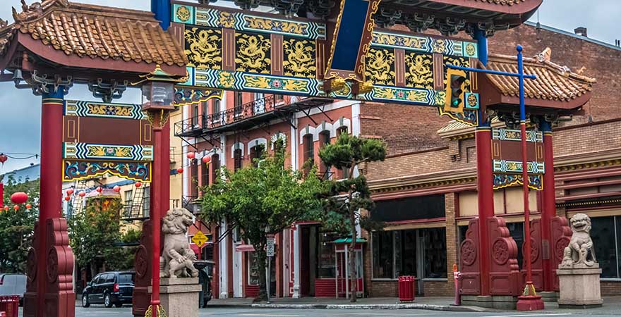 Chinatown in Victoria, Vancouver Island