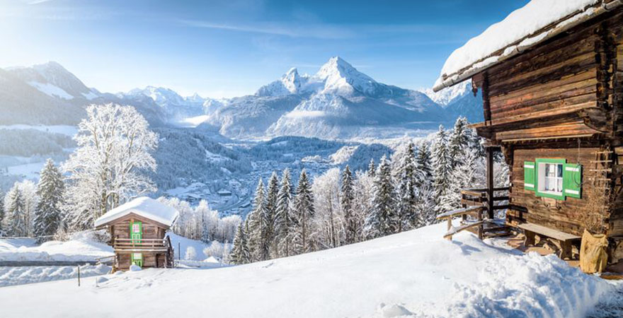 Alpen, Österreich, Winter