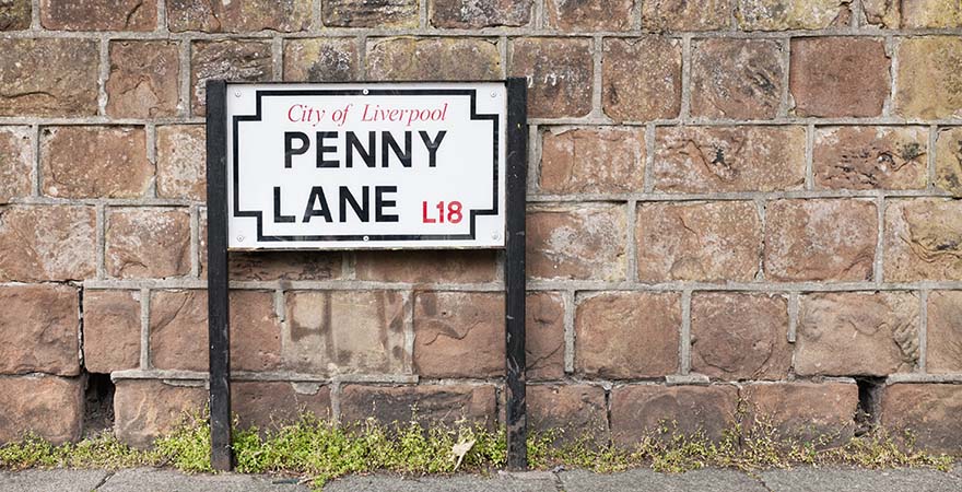 Penny Lane Street Liverpool