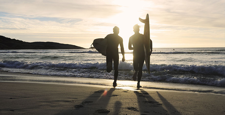 Südafrika Surfer