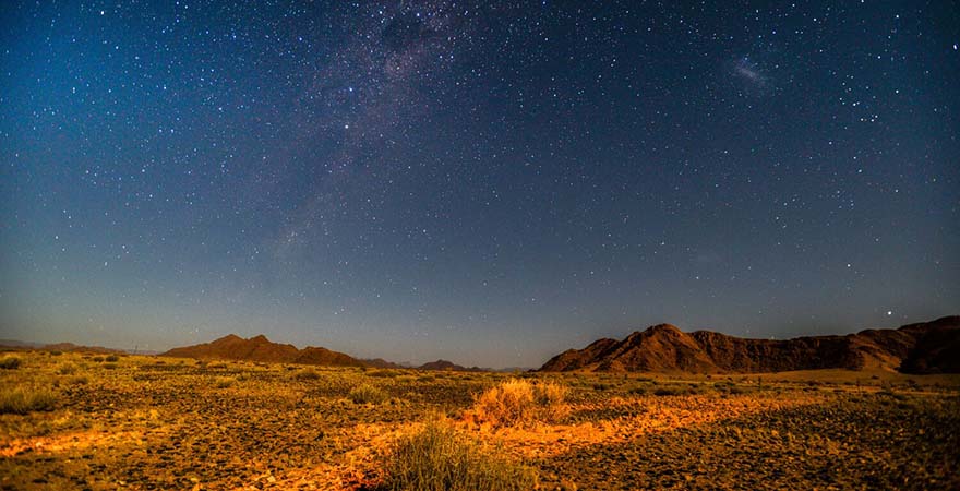 Sternenhimmel Namibia Wüste
