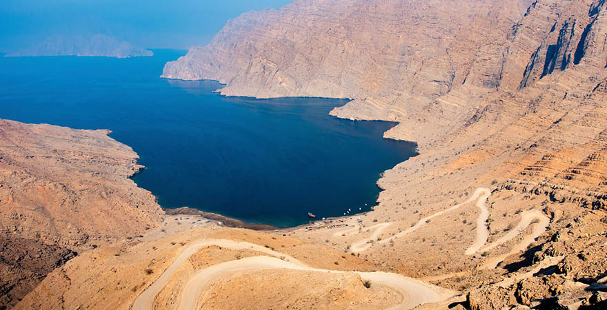 Fjord Khor Najd in Musandam