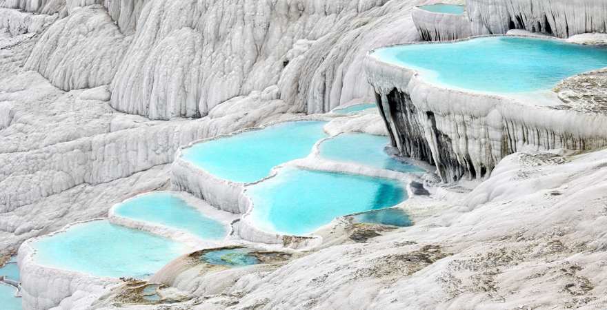 die salzterrassen von pamukkale