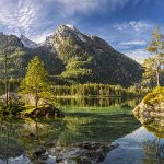 Lake Hintersee in Berchtesgaden National Park